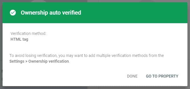 html tag verified